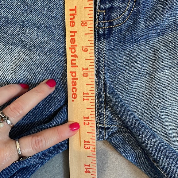 KanCan Jean Shorts Womens 13/30 Estilo Cut Offs Distressed Non Stretch Denim - Picture 9 of 14